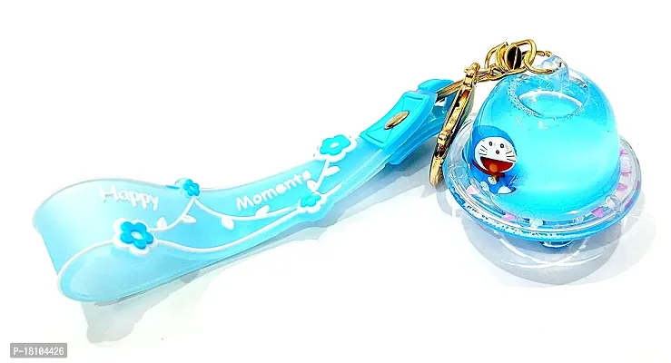 JSR KEYCHAIN AND KEYRING COMPATIBLE WITH CAR AND BIKES (ROYAL ENFIELD | SUZUKI | BMW | AUDI | TATA | HYUNDAI | HONDA | MERCEDES | TOYOTA | NISSAN | RENAULT | FORD) (BLUE DOREMON KEYCHAIN)-thumb3