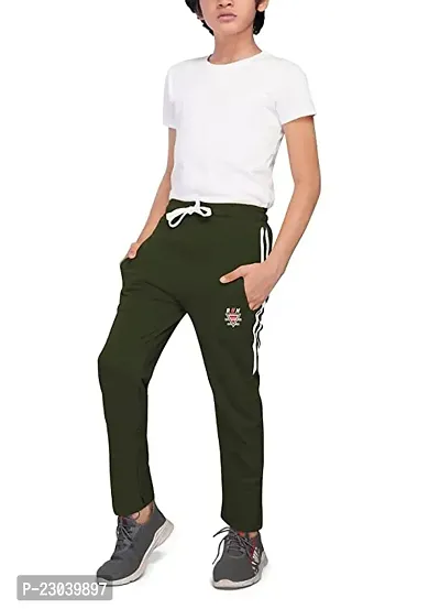 Classic Cotton Solid Track Pant For Boys