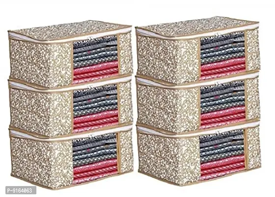 Classy Printed Multi Use Storage Bags, Pack Of 6-thumb0