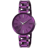 MotugajuAnalog Black Purple Round Dial Combo Of 2 Watch For Girls And Womens-thumb2