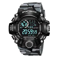 Motu Gaju Digital Watch With Led Shockproof Multi-Functional Automatic Grey Strap Waterproof Digital Sports Watch for Mens Kids Watch for Boys Watch For Men Pack of 2-thumb2