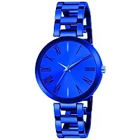 MotugajuAnalog Brown Blue Round Dial Combo Of 2 Watch For Girls And Womens-thumb2