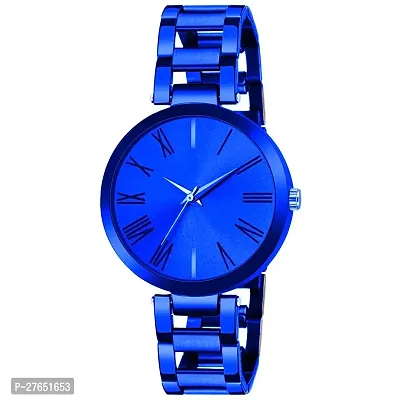 MotugajuAnalog Brown Blue Round Dial Combo Of 2 Watch For Girls And Womens-thumb3