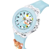 Motugaju LED Luminous Child Kids Children Cute Cartoon Multi Color Lights Rubber Strap Analog Watch for Girls Multi-Function Watch for Kids Boys and Girls-thumb2