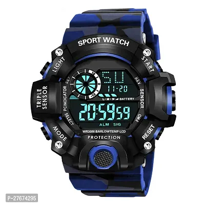 Motugaju Digital Blue Watch Shockproof  Automatic Army Strap Waterproof Digital Sports Combo Watch for Father And Kids Men Kids Watch for Boys Watch for Men Pack of 2-thumb3