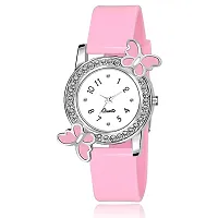 Analog Round Dial Watch With Heart Bracelet-thumb2