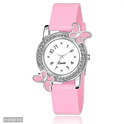 Analog Round Dial Watch With Heart Bracelet-thumb3