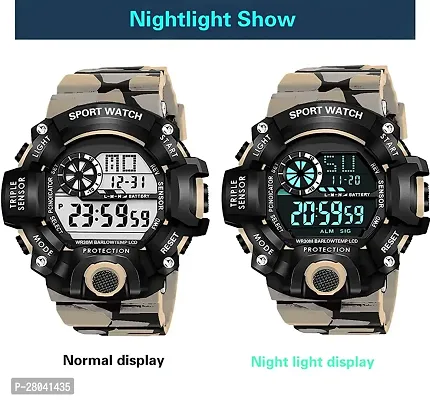Motu Gaju Digital Watch With Led Shockproof Multi-Functional Automatic Yellow Strap Waterproof Digital Sports Watch for Mens Kids Watch for Boys Watch For Men Pack of 2-thumb4