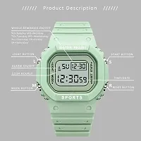 Motugaju Digital Green Color Back 7 Light Day/Date Watch for Boys  Girls Boys and Girls Watch-thumb3