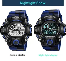 Motu Gaju Digital Watch With Led Shockproof Multi-Functional Automatic Blue Strap Waterproof Digital Sports Watch for Mens Kids Watch for Boys Watch For Men Pack of 2-thumb3