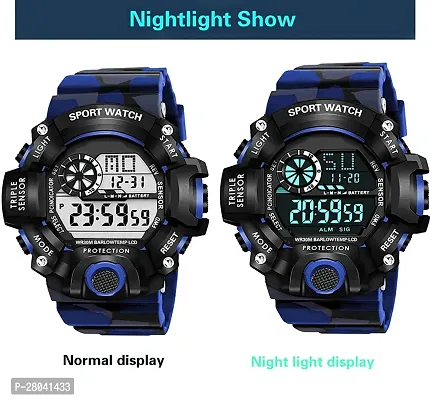 Motu Gaju Digital Watch With Led Shockproof Multi-Functional Automatic Blue Strap Waterproof Digital Sports Watch for Mens Kids Watch for Boys Watch For Men Pack of 2-thumb4