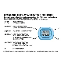 Motugaju Digital Blue Color Back 7 Light Day/Date Watch for Boys  Girls Boys and Girls Watch-thumb3