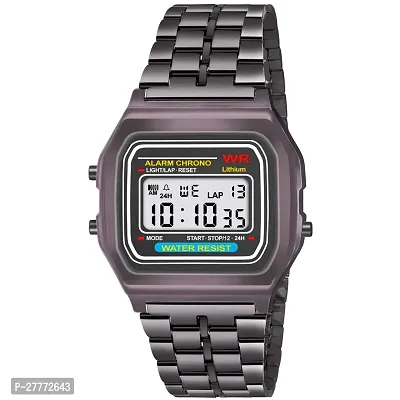 Stylish Black Digital Unisex Watches-thumb0