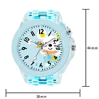 Motugaju LED Luminous Child Kids Children Cute Cartoon Multi Color Lights Rubber Strap Analog Watch for Girls Multi-Function Watch for Kids Boys and Girls-thumb4