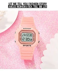 Stylish Peach Digital Watch For Men And Boys-thumb2