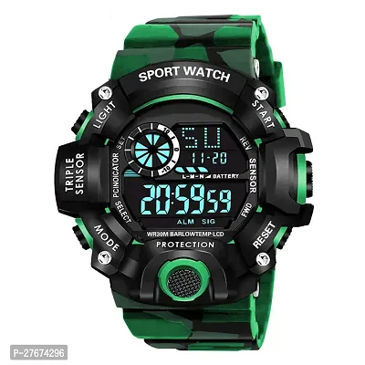 Motugaju Digital Green Watch Shockproof  Automatic Army Strap Waterproof Digital Sports Combo Watch for Father And Kids Men Kids Watch for Boys Watch for Men Pack of 2-thumb3