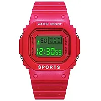 Stylish Red Digital Watch For Men And Boys-thumb1