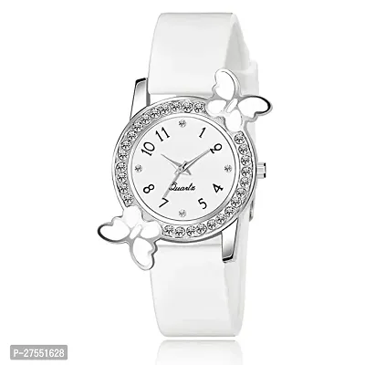 Analog White Dial Watch With Love Bracelet Steel Belt-thumb4
