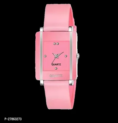 Analog Pink Square Butterfly Dial Multicolor Strap Womens Watch With Cosmic Bracelet Combo For Womens And Girls Pack Of 3-thumb3