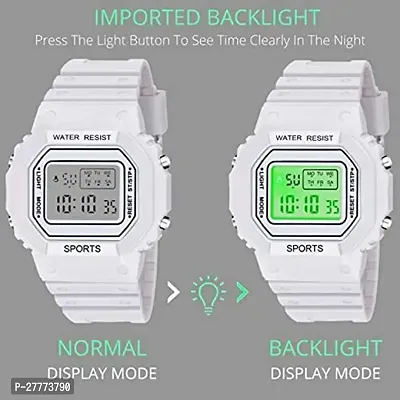 Stylish White Digital Watch For Men And Boys-thumb4