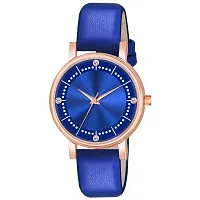 Motugaju Analog 4 Point Diamond Studded Round Attractive Dot Pattern Pink Blue White Dial Combo Watch For Girls And Womens-thumb3