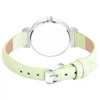 Stylish Green Genuine Leather Analog Watch For Women-thumb1