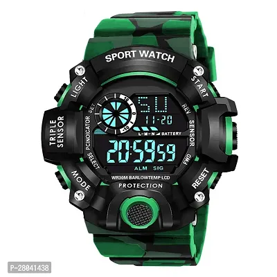 Motu Gaju Digital Watch With Led Shockproof Multi-Functional Automatic Green Strap Waterproof Digital Sports Watch for Mens Kids Watch for Boys Watch For Men Pack of 2-thumb3