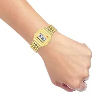 Stylish Golden Digital Unisex Watches-thumb4