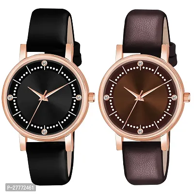 Stylish Multicoloured Analog Watches for women Pack Of 2