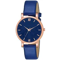 Motu Gaju Blue Dial Coper Case Leather Analog Couple Watch Combo For Men And Women Pack Of - 2-thumb3