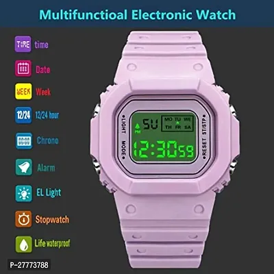 Stylish Pink Digital Watch For Men And Boys-thumb3