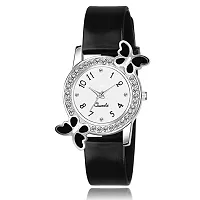 Analog White Dial Watch With Love Bracelet Steel Belt-thumb3