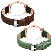 Motugaju Analog Maroon Green Color Round Dial Watch For Women and Girl Combo Watches For Womens And Girls Set Of 2-thumb1