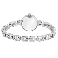 Motugaju Analog Round Dial Rosegold Silver Diamond Bracelet Belt Watch Combo Pack of 2 Watches Stylish Small Watch For Girls-thumb3