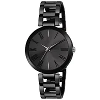 Analog Round Dial Watch With Love Bracelet Steel Belt-thumb3
