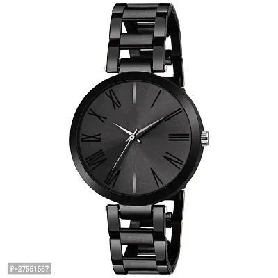 Analog Round Dial Watch With Love Bracelet Steel Belt-thumb4
