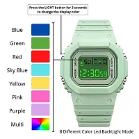 Motugaju Digital Green Color Back 7 Light Day/Date Watch for Boys  Girls Boys and Girls Watch-thumb2