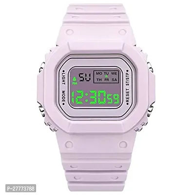 Stylish Pink Digital Watch For Men And Boys-thumb2