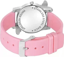 Analog Round Dial Watch With Heart Bracelet-thumb1