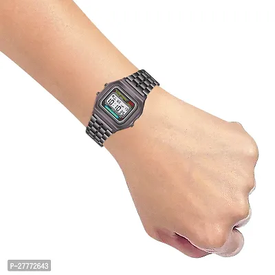 Stylish Black Digital Unisex Watches-thumb5