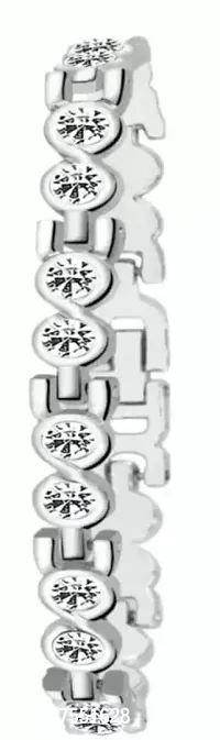 Analog White Dial Watch With Love Bracelet Steel Belt-thumb2