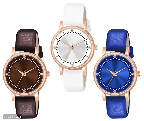 Stylish Multicoloured Analog Watches for women Pack Of 3