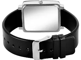 Analog Square Dial Watch With Love Bracelet Steel Belt-thumb4