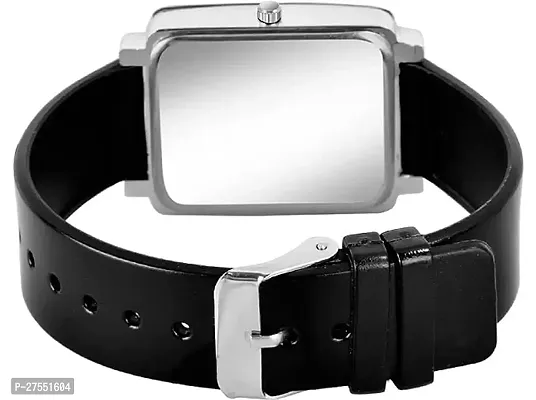 Analog Square Dial Watch With Love Bracelet Steel Belt-thumb5