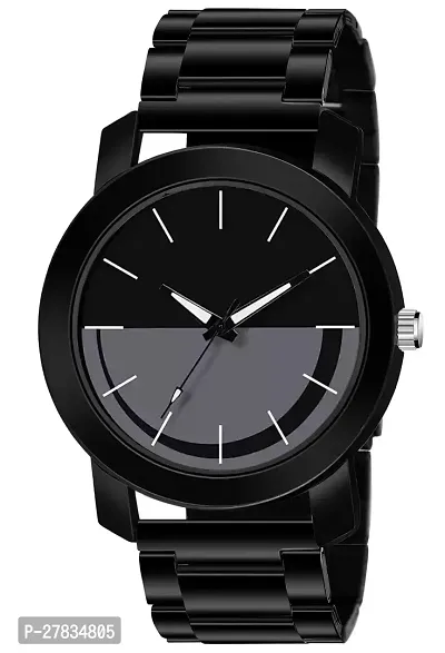 Motugaju Analog Dial Black Metal Strap Watch Mens Watch For Mens And Boys