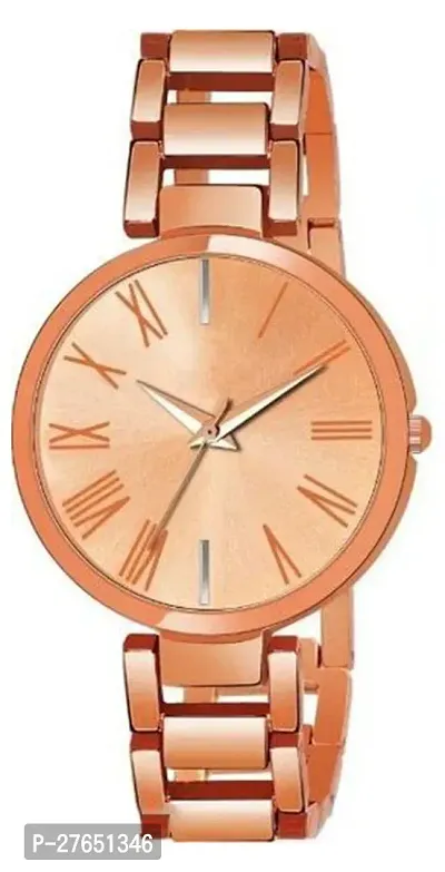 Motugaju Analog Rosegold Round Dial Combo Watch with Gift Bracelet for Women Or Girls-thumb4