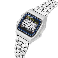 Stylish Silver Digital Unisex Watches-thumb2