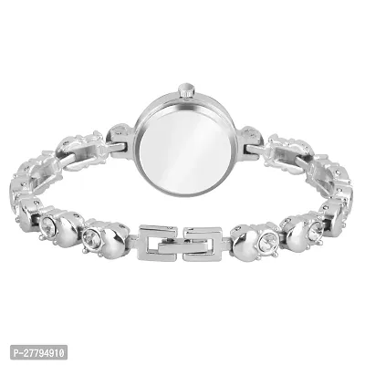 Motugaju Analog Round Dial Sky Silver Diamond Bracelet Belt Watch Combo Pack of 2 Watches Stylish Small Watch For Girls-thumb5