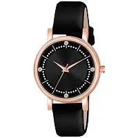 Motugaju Analog 4 Point Diamond Studded Round Attractive Dot Pattern Black White Pink Dial Combo Watch For Girls And Womens-thumb2
