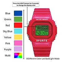 Stylish Red Digital Watch For Men And Boys-thumb2